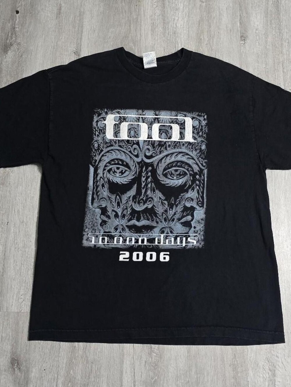 Vintage 2006 Tool 10,000 Days Tour Band Tee Alex Grey Wrench Logo Rock Size XL